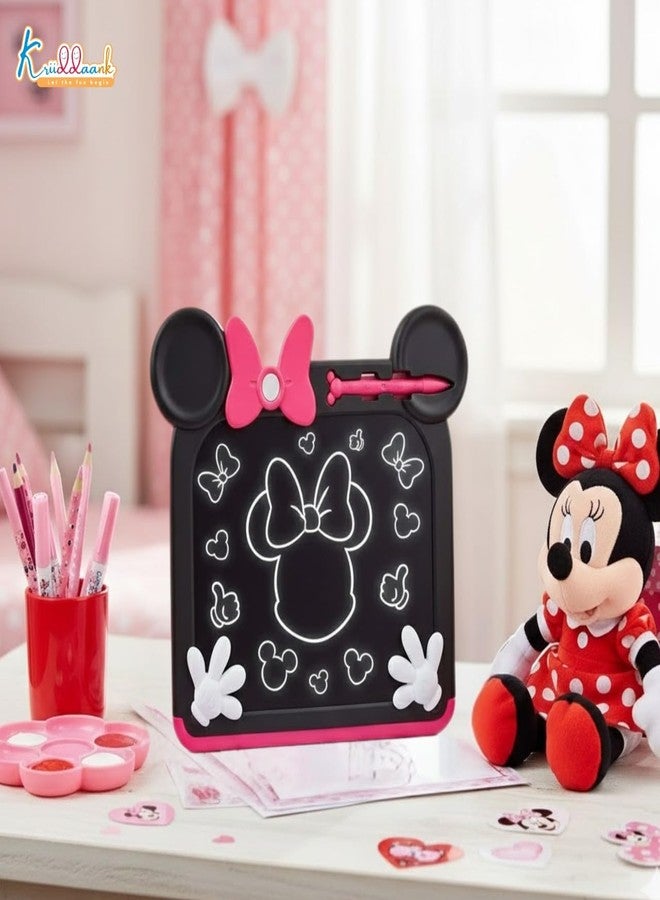 Kriiddaank Minnie LCD Writing Magic Tablet 9 Inch, Electronic Drawing Pad for Kids, Preschool Education Toy, Toddler Travel Game for Boys & Girls, Birthday Gift for 3 4 5 6 7 8 9 Year (Pink) - Image 3